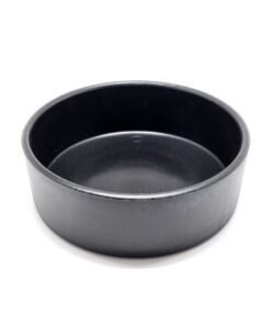 Black Round Plastic Water Bowl Large